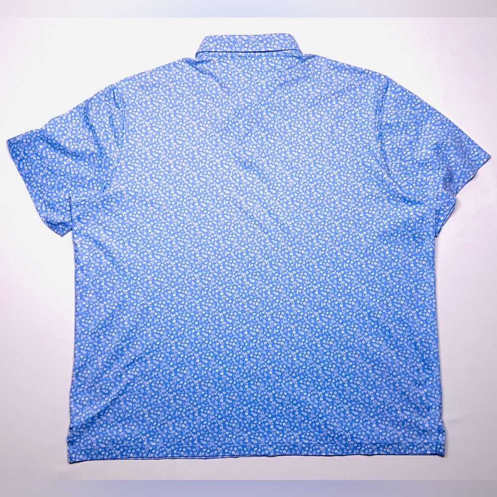 Ralph Lauren Light Blue Floral-Print Polo Shirt - Picture 3 of 8